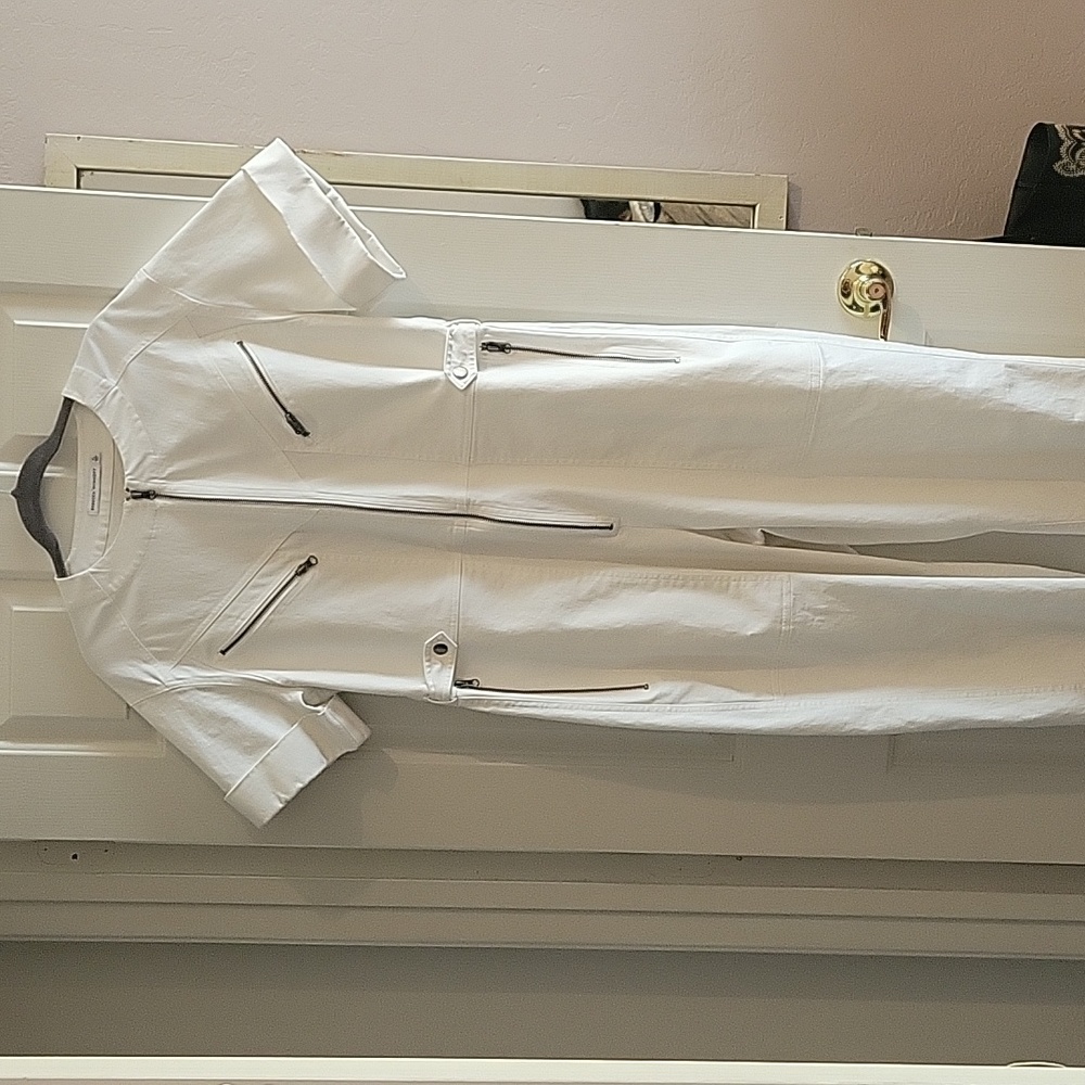 Rebecca Minkoff Ivory Zippered Jumpsuit